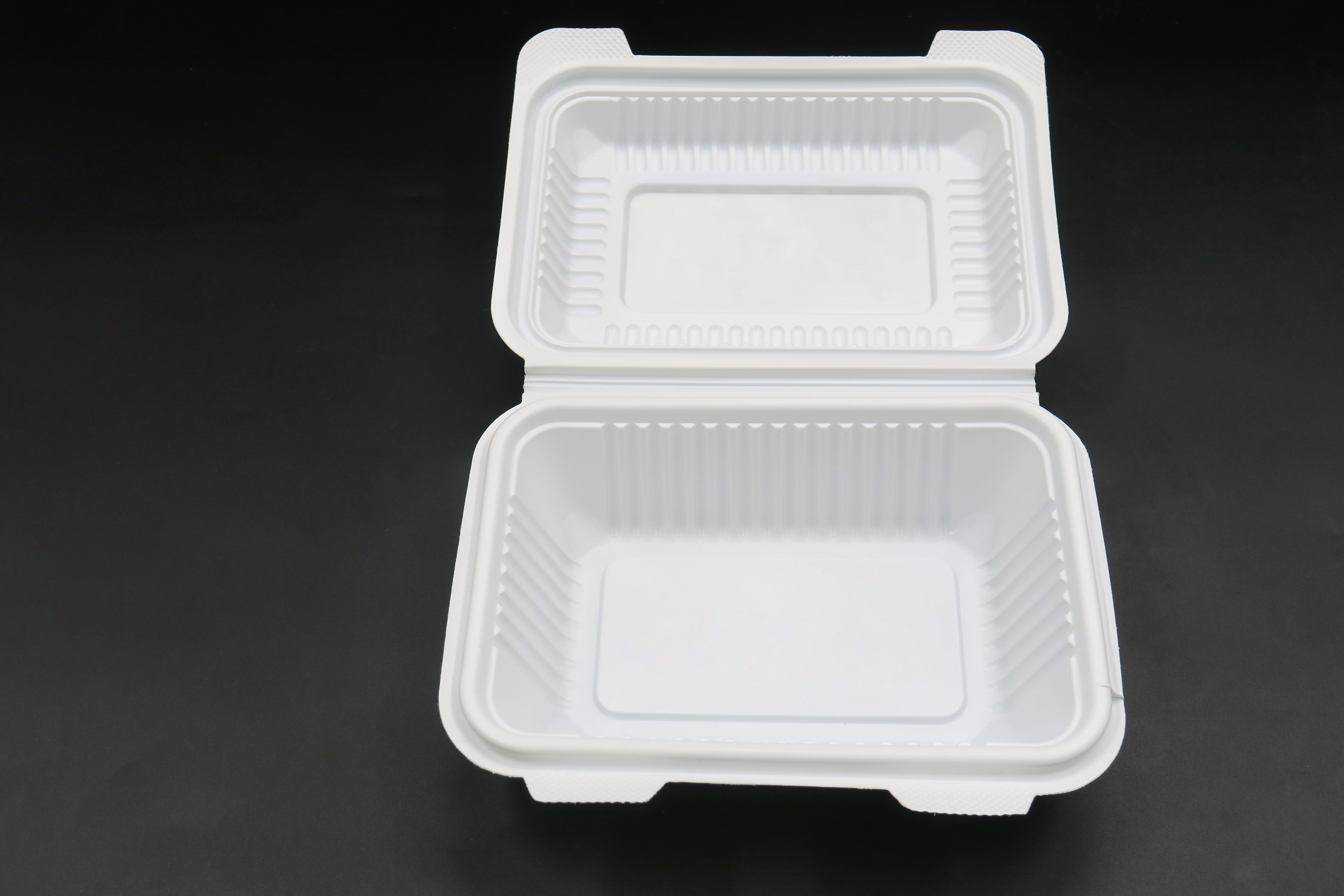 Boîte à lunch à emporter en plastique à clapet pour repas à emporter