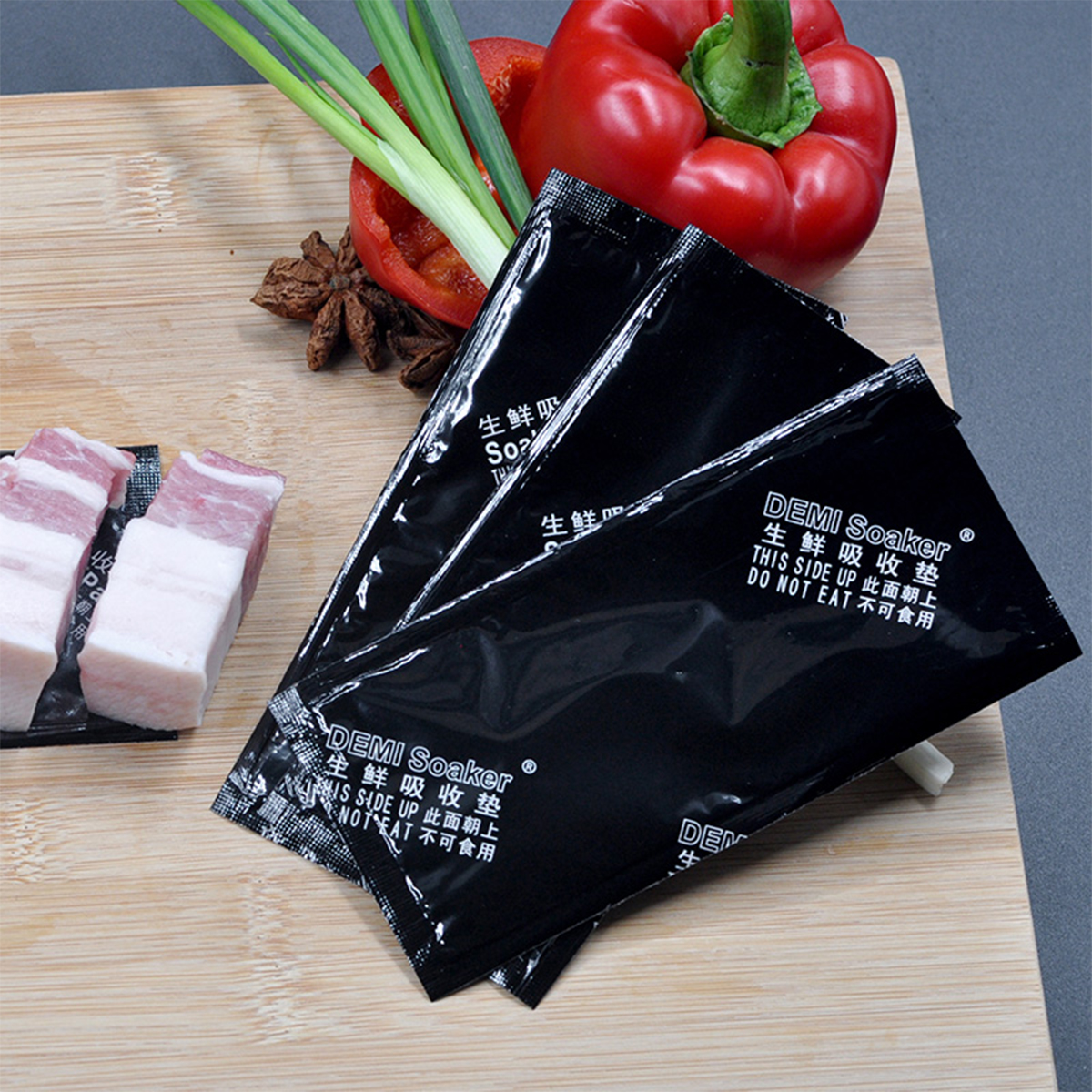 Tampon de viande en polymère super absorbant, tampon de plateau absorbant en papier trempage